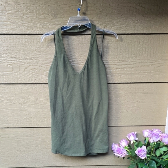 Torrid  Olive Foxy Halter Top 3x Green New NWT - Picture 6 of 9